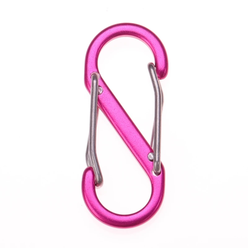 

3 Colors 8 Shape Outdoor Carabineer & Quickdraw Aluminum alloy Survival Buckle Locking Carabiner Keychain Tools