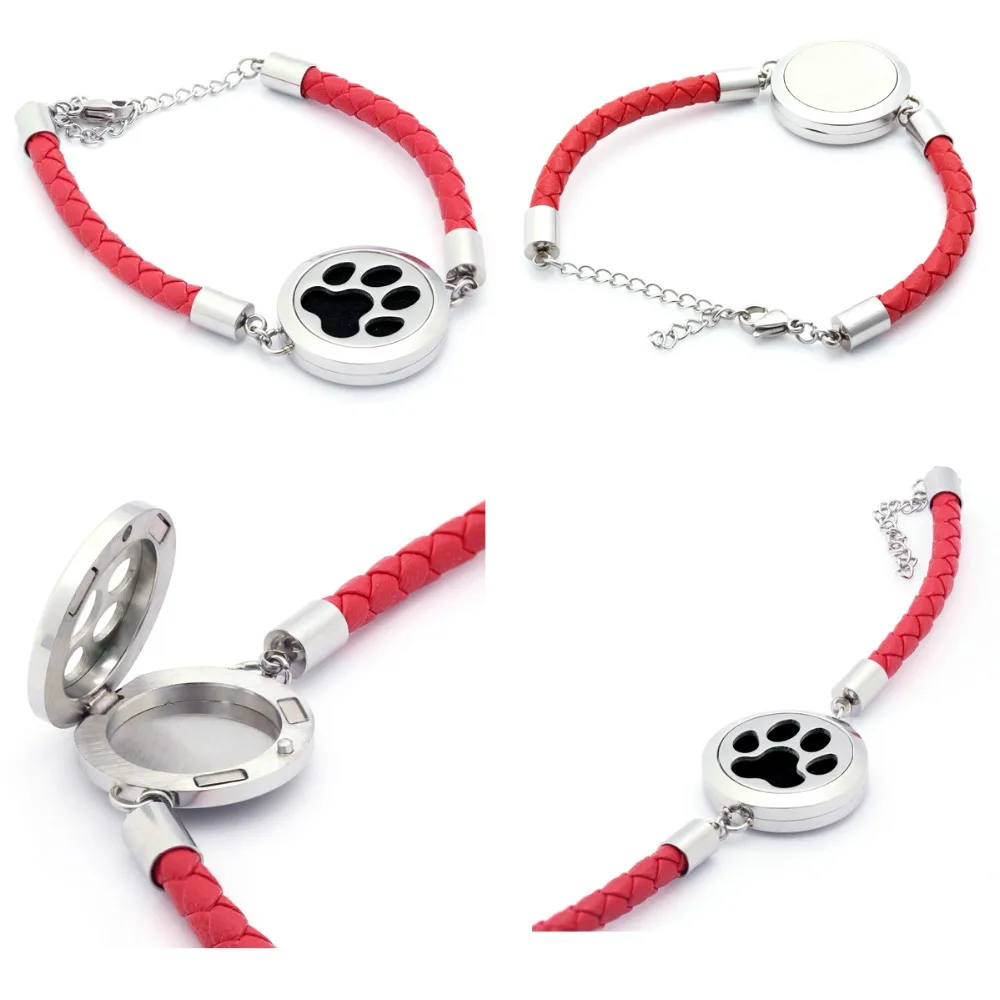 ZP-BD054-2 Essential Oil Leather Oiffuser Bracelet-3