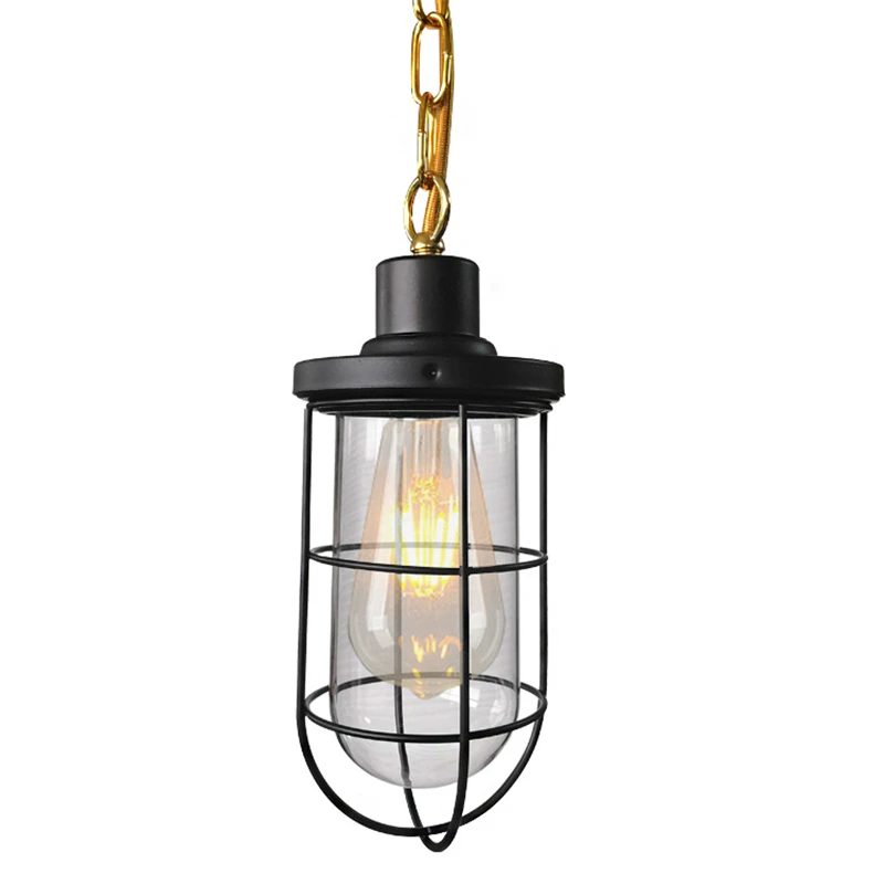 

Bullet Style Glass Hanging Lamp Vintage Simple E27 Home Decor Pendant Light For Dinning Room Kitchen Planetarium Hotel Cafe Bar