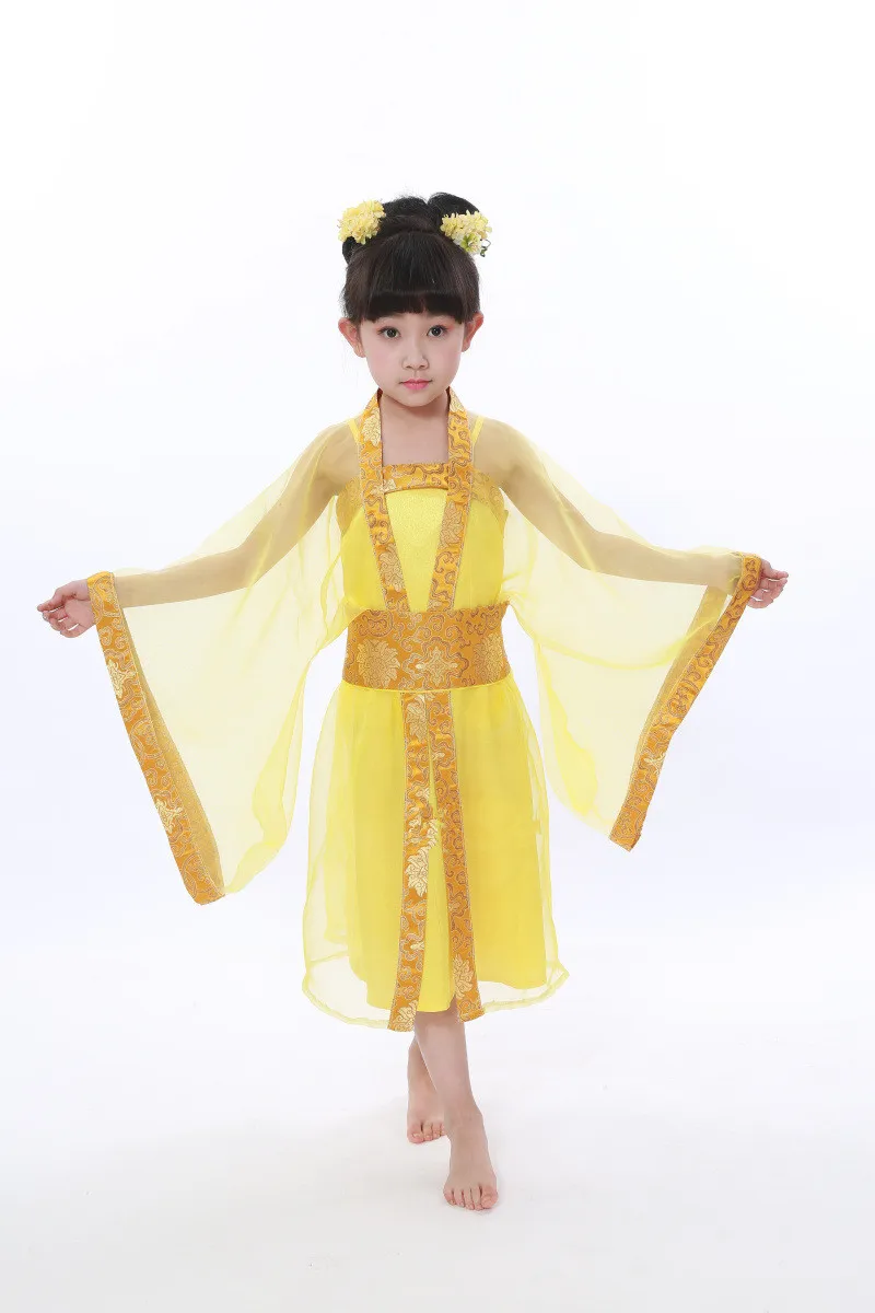 Chinese Traditional Girls Tang Ancient Costume Dance Hanfu Costumes Princess Dynasty Chinese Opera Dress
