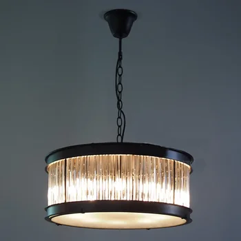 

European style simple luxury crystal pendant American nostalgic restaurant large eight Crystal pendant lamp ZH FG772