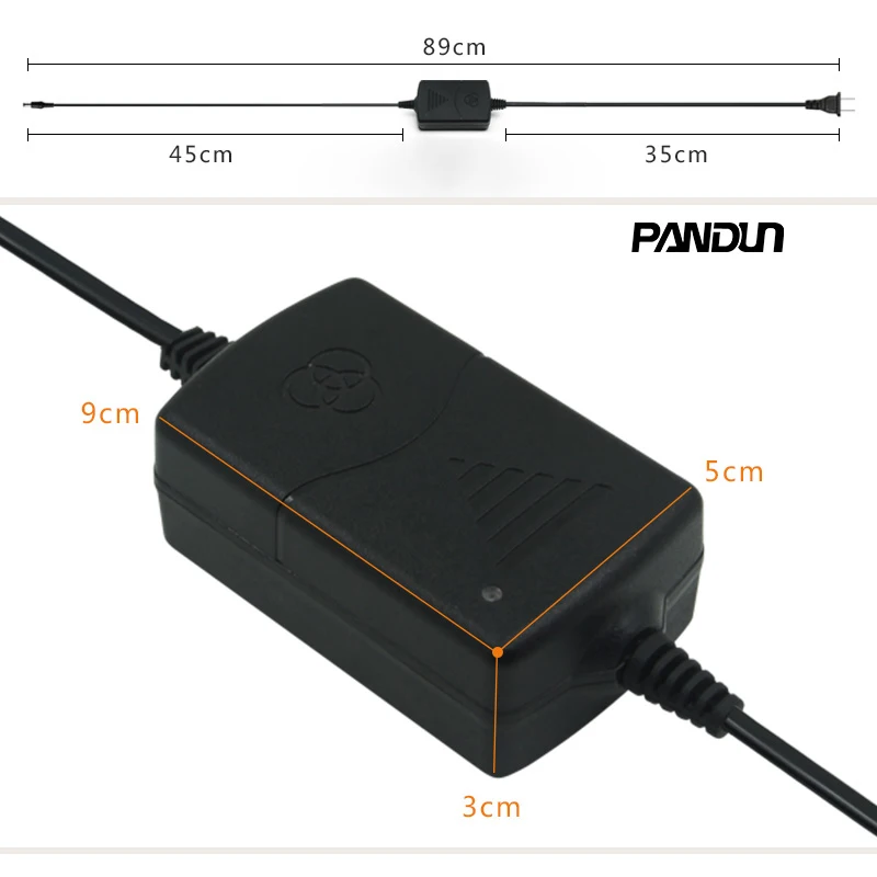 Pandun переключатель двойной производственная линия/Оборудование для 12 V, 2A питания наблюдения/замкнутый контур камера безопасности адаптер питания