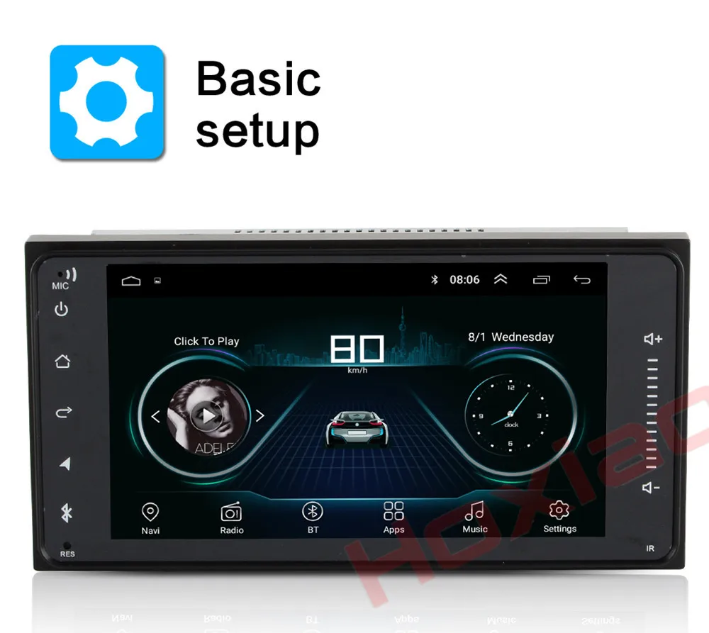 Cheap Android 8.1 Car Radio for TOYOTA COROLLA Camry Land Cruiser HILUX PRADO RAV4 Quad Core wifi Bluetooth video audio Multimedia 10