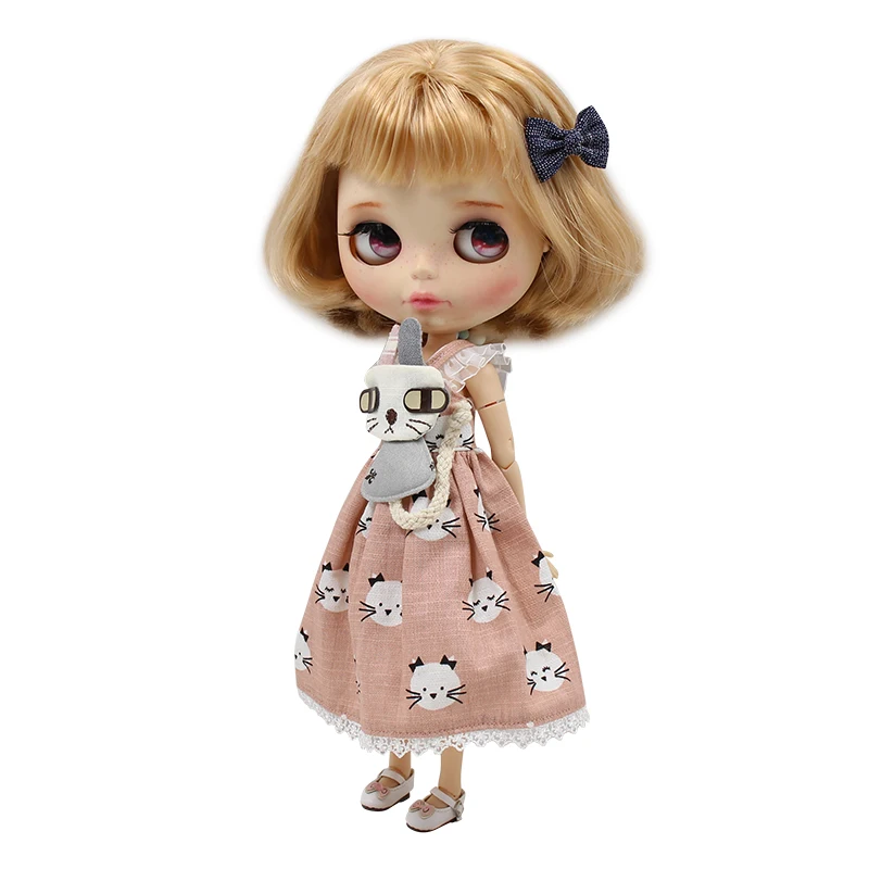 Neo Blythe Doll Kitty Dress With Hairpin 1
