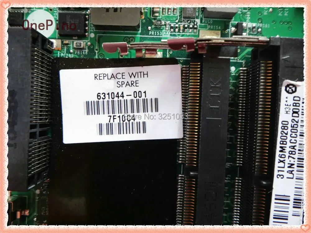 631044-001 ل جناح HP DV6-3000 دفتر HD6550/1 جرام DV6 اللوحة المحمول 100% اختبار 60 يوما الضمان