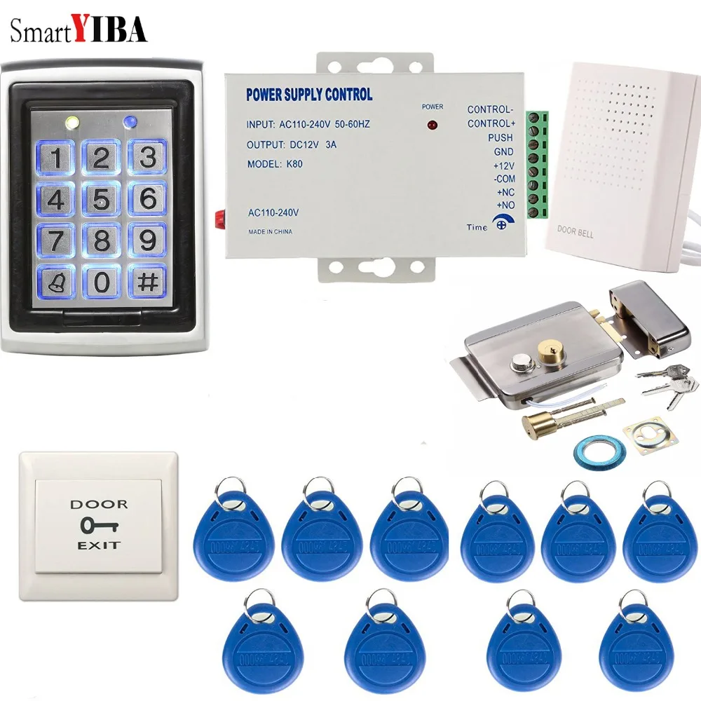 SmartYIBA RFID клавиатуры двери Система контроля доступа комплект с Strike пульт
