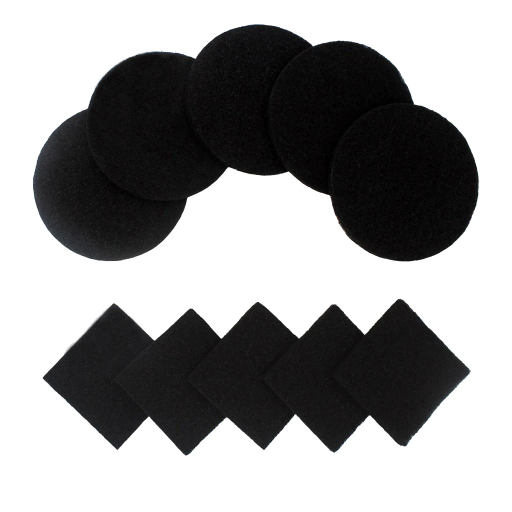 

Pack of 10 High Quality Replacement Kitchen Compost Filters Activated Carbon Eco-friendly Durable Square Compost Filters -Black