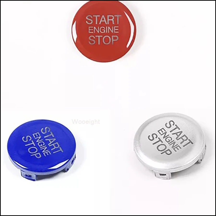 Wooeight ABS Silver Blue Red Interior Start Engine Stop Cover Styling for Alfa Romeo Giulia Stelvio 2017 2018 Car Accessories (2)