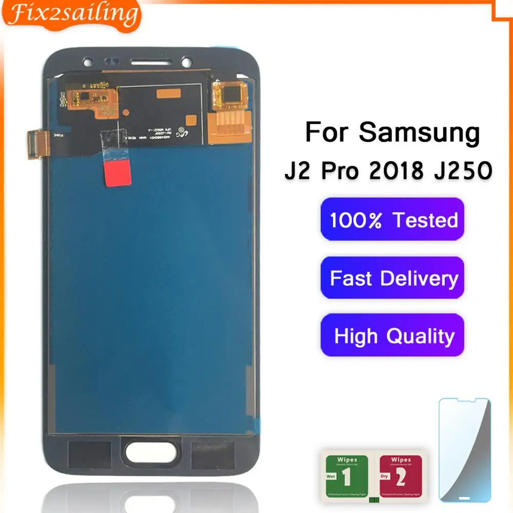 10pcs LCD Display For Samsung J2 Pro Touch Screen Assembly For Samsung
