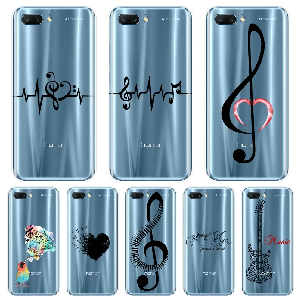 

Music Note Phone Case For Huawei Honor 7 8 9 10 Lite Silicone Soft Back Cover For Huawei Honor 7 7S 7X 7A 7C Pro 10 9 8 8X MAX