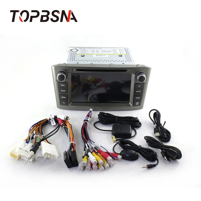 Perfect TOPBSNA Android 9.0 Car DVD Multimedia player For Toyota Avensis T25 2003-2008 2 Din Car Radio GPS Navigation Video headunit RDS 4