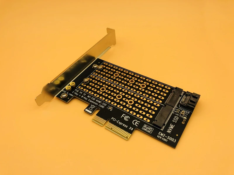 M.2 NVMe SSD PCIE X4 к адаптер NGFF M ключ B двойной Интерфейс карты Поддержка PCI Express 3,0 2230 2242 2260 2280 Размеры M2 SSD