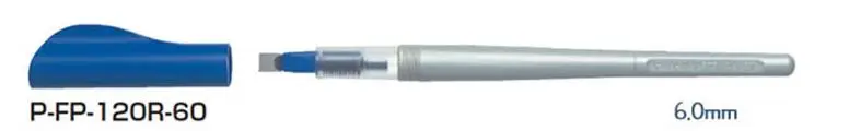 Пилот параллельная ручка художественная авторучка английская каллиграфия ручка с 12 картриджами 1,5 2,4 3,8 6,0 мм - Цвет: 6.0mm