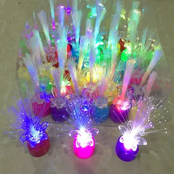 

The new plum night light colorful rose flower fiber LED luminous toy stars Valentine's Day gifts