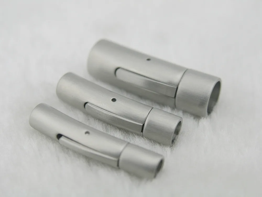 

Many Sizes--5PCS Matte Plain Metal 316L Stainless Steel Snap/bayonet Jewelry Clasp For Bracelet Making--CLS116