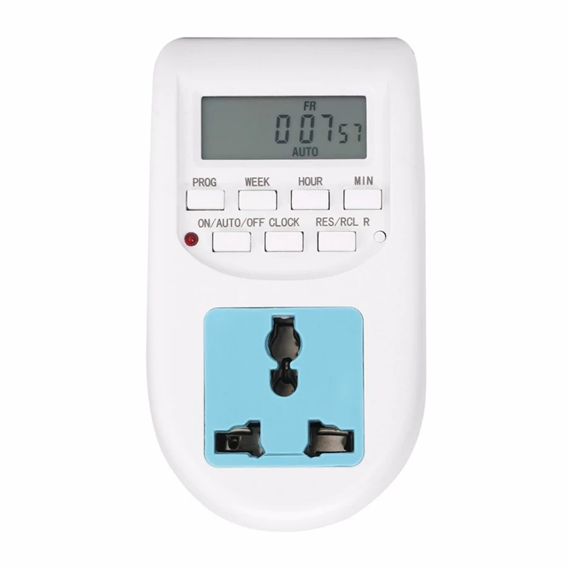 Timer Socket Smart Power Socket EU Plug Programmable Electronic Digital Timer Switch Energy Saving 220-240V 10A Automatic switch (8)