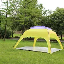 Outdoor Sun Shelter 3-4 Persons Camping Tent Automatic Opening Beach Anti-UV Rainproof Sunshade Canopy With Bottom Mat