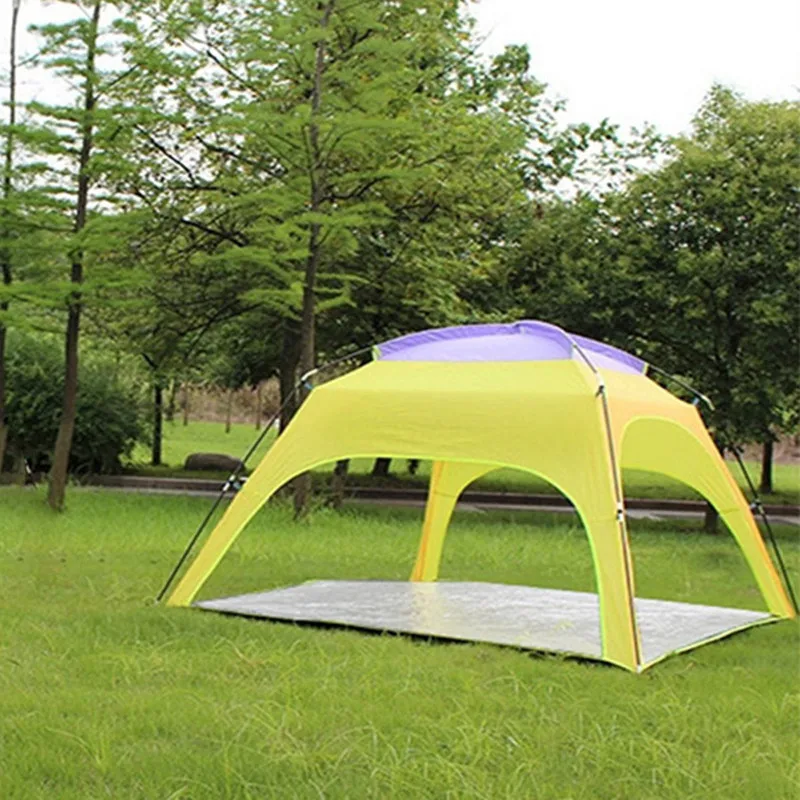 

Outdoor Sun Shelter 3-4 Persons Camping Tent Automatic Opening Beach Anti-UV Rainproof Sunshade Canopy With Bottom Mat