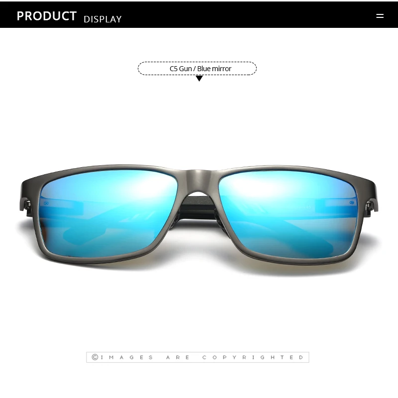 COASION мужские поляризованные солнцезащитные очки из алюминия и магния, солнцезащитные очки для вождения, прямоугольные Оттенки для мужчин