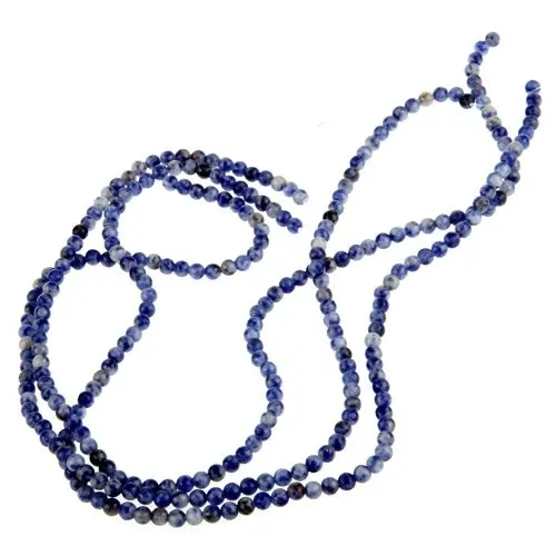 

3 PCS Strand Lapis Blue Beads 4 mm Round TOP