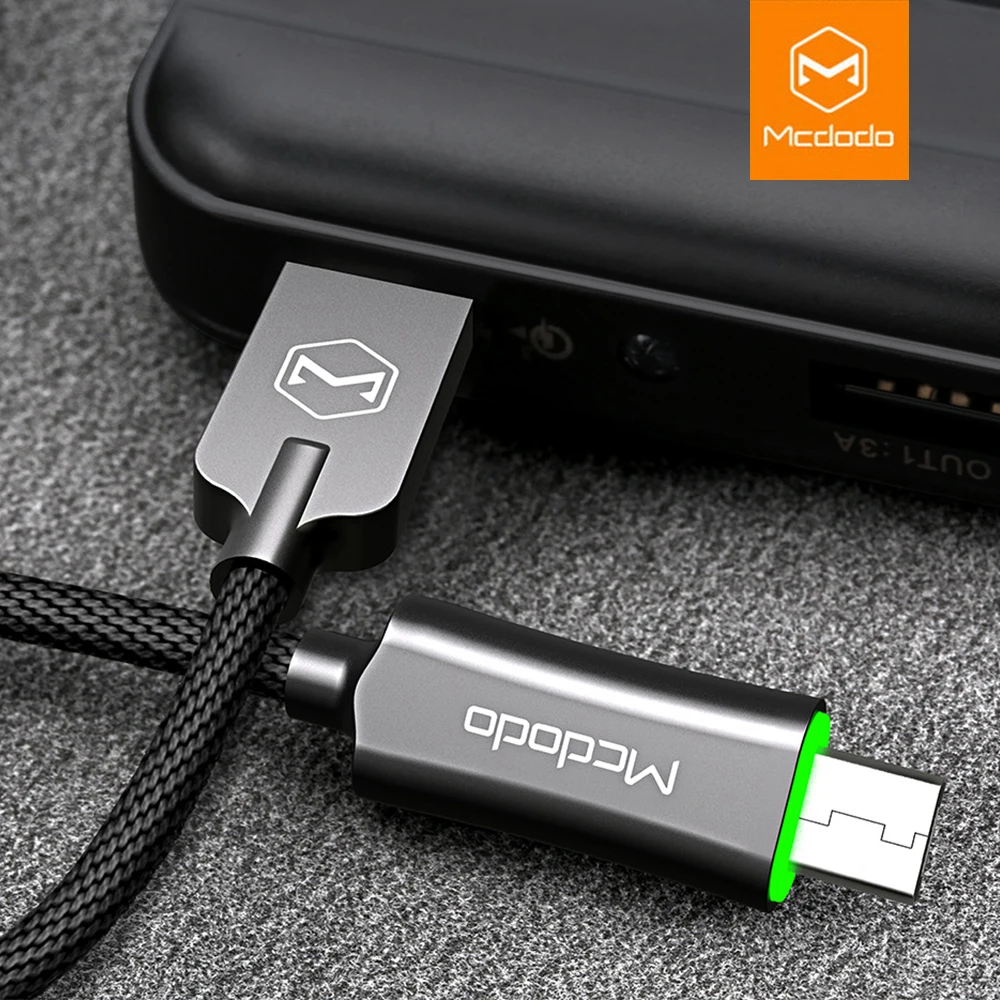 

Mcdodo Micro USB Cable QC3.0 Quick charging Nylon USB Sync Data Cable for Samsung Xiaomi Huawei HTC LG Mobile Phone Cable