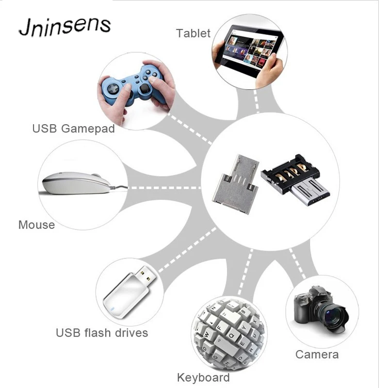 

OTG USB Adapter MicroUSB OTG Connector Mini OTG Adapter for Android Smart Phone Tablet USB Flash Drive Disk Cable Adaptador