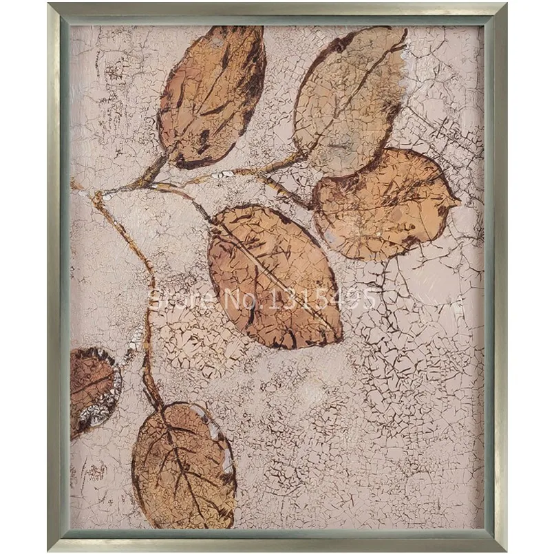 

5d diy diamond painting leaves 3d wall sticker cross stitch kits diamond embroidery mosaic leaves fabric painting F096