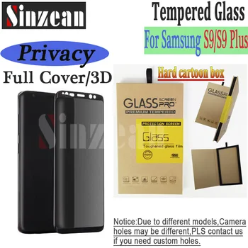 

Sinzean 20pcs/lot 3D Full Cover Privacy Screen Protector For Samsung Galaxy S9/S9Plus tempered glass Screen Protector Wholesale
