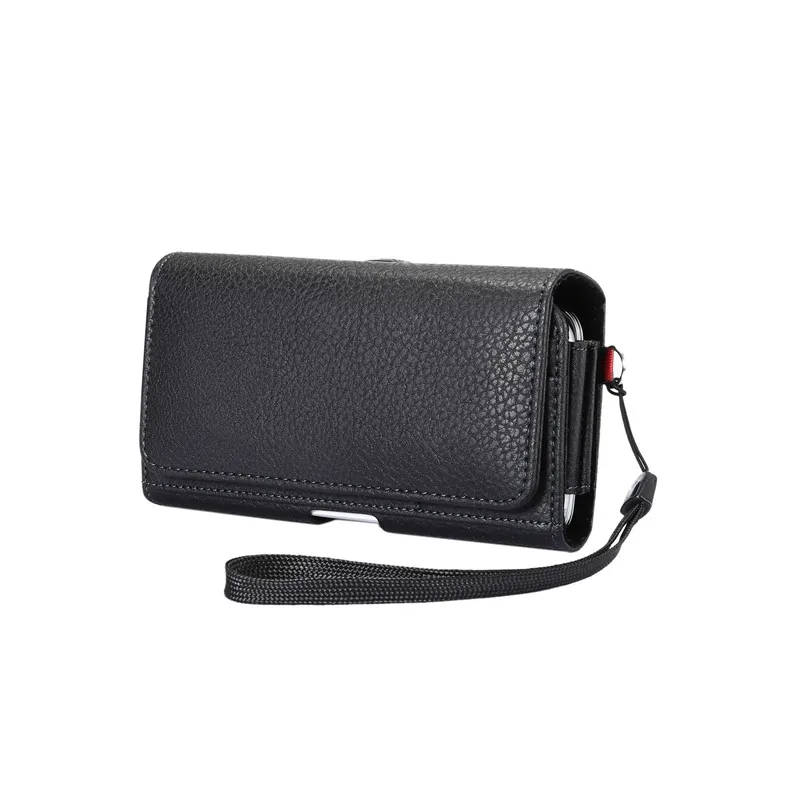 iphone 8 plus phone case Dual Phone Pouch PU Leather Waist Case For iPhone Samsung Huawei Xiaomi Holster Bags Belt Cover Universal 5.5-6.9'' with Strap iphone 8 plus leather case