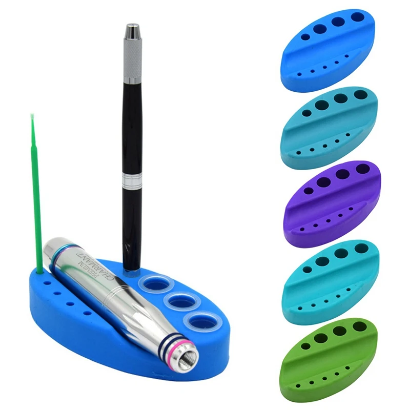 

Multi-function Silicone Tattoo Ink Pigment Cup Holder Microblading Pen Rack Embroidery Paint Cup Cotton Swab Stand Tattoo Supply