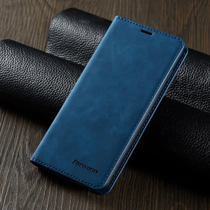 Кожаный флип чехол для Samsung Galaxy S10 Plus роскошный бумажник с подставкой и
