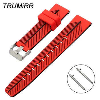 

22mm Quick Release Silicone Watchband for Xiaomi Huami Amazfit Rubber Watch Band Double Color Strap Steel Buckle Wrist Bracelet
