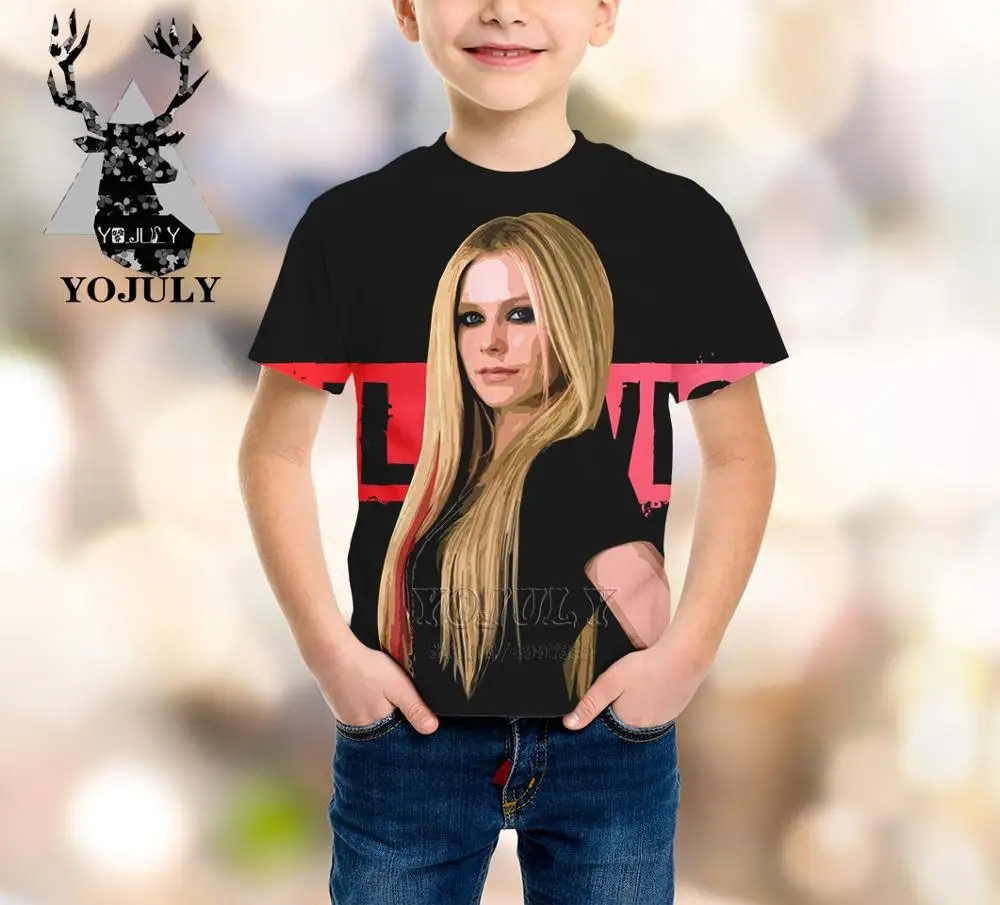 Детская одежда с 3D принтом YOJULY Avril Ramona Lavigne для мальчиков и девочек подростков