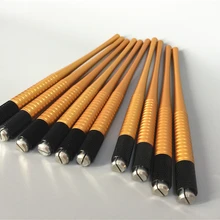 10 шт Перманентный макияж бровей ручка микроблейдинг машина татуировки поставка золотых цветов