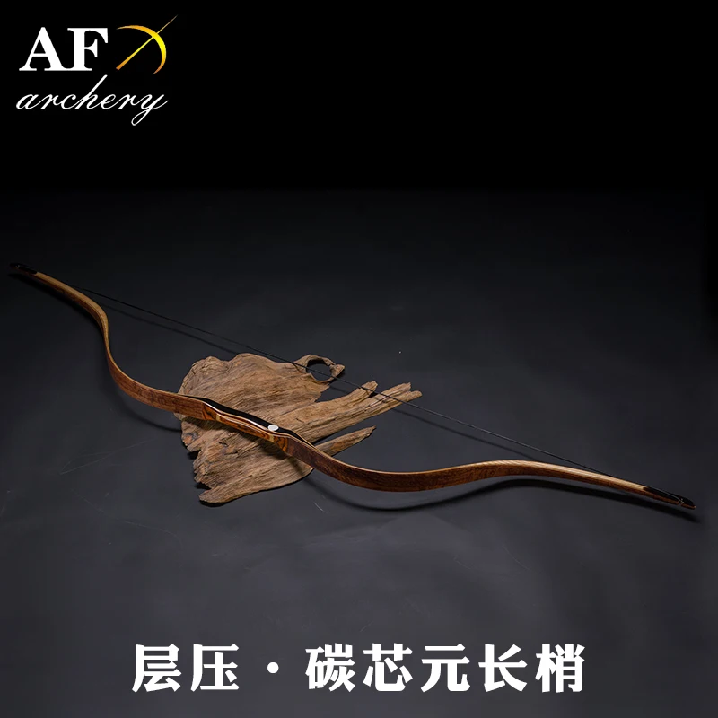 

20-50# Customized Archery Traditional YuanBow Rosewood Carbon Laminated Bow Recurve Bow Longbow for Outdoor Hunting Shooting