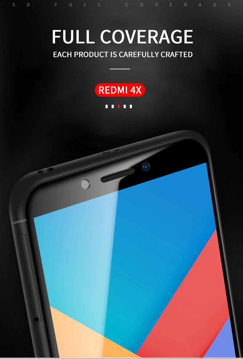 HD полное покрытие закаленное Стекло для Xiaomi Redmi 4 4X Note 4 4x для mi 5 5C 5S 5S плюс 6 для Redmi 4A 5A Водонепроницаемый и устойчивое