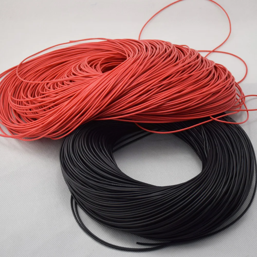 Cena 20 AWG 100m Gauge przewód silikonowy okablowanie elastyczne skręcone miedziane kable do RC