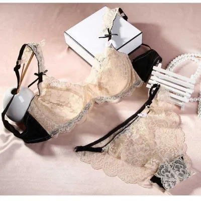2015 sexy print transparent bra set sexy plus size bombshell bra 32d 34D  42C 40C 38D 40D 42D luxury bralette set - AliExpress
