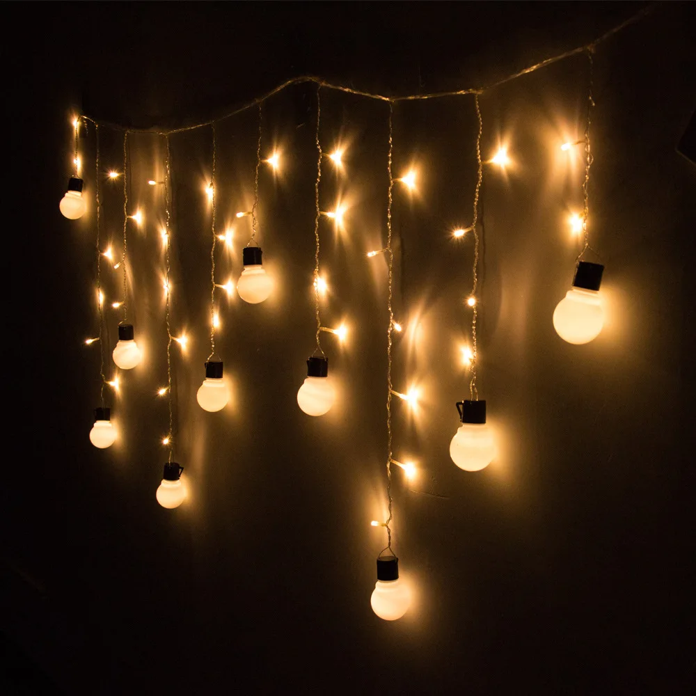 15065M 48LED 10 Super Big 5cm Ball Led String Garland Outdoor