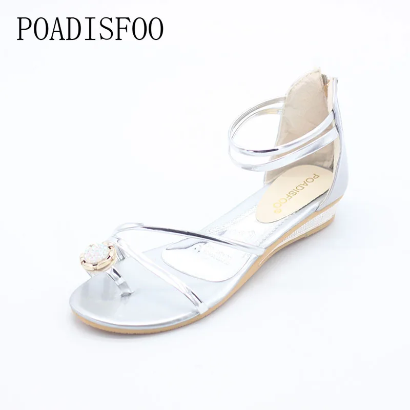 

2017 Women sandals Flat Slippers for women Tattoo ladies sandals female Cover heels after zipper Roman shoes slope .DFGD-A16
