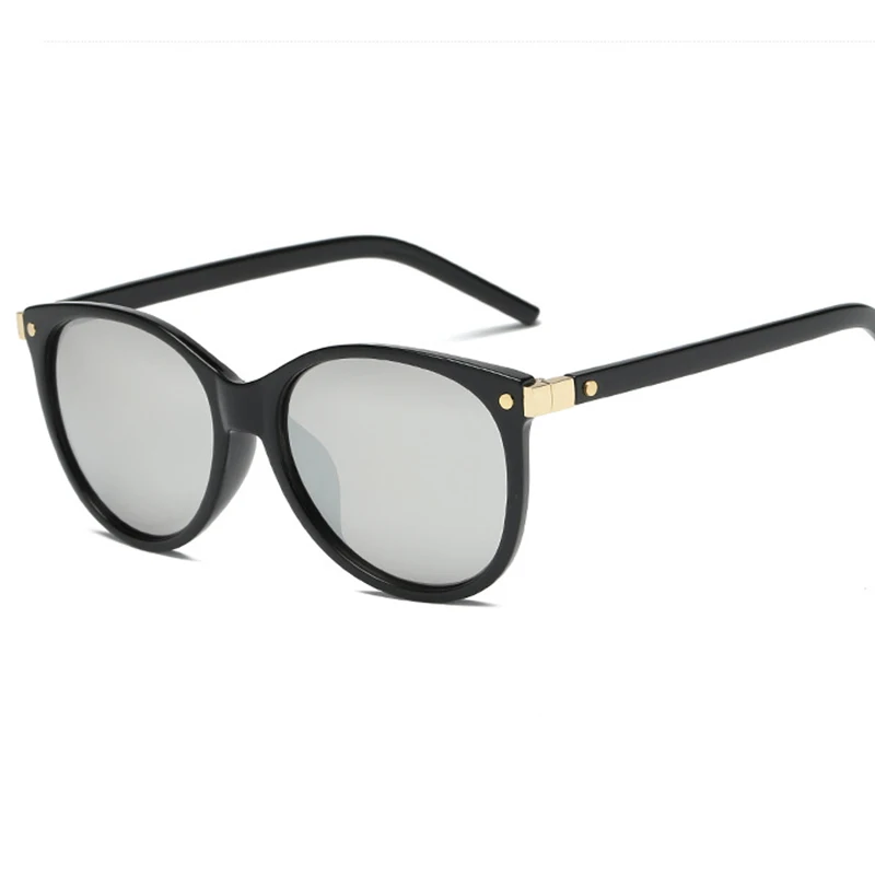 DIGUYAO, винтажные роскошные женские солнцезащитные очки, яркие цвета, линзы, очки, классические, Ретро стиль, для улицы, Oculos De Sol Feminino UV400 - Цвет линз: Black ---Silver