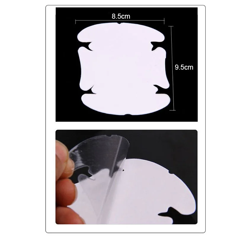 

4 Pcs Car Door Handle Invisible Transparent Anti-scratch Protection Protector Sticker NR-shipping