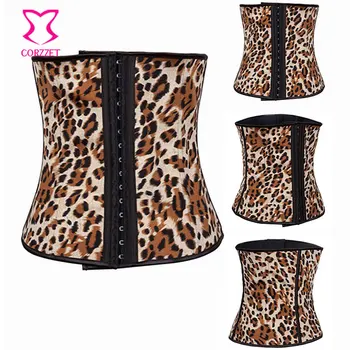 

Corzzet Vintage Steampunk Brown Underbust Sexy Corset Bustier Top Waist Slimming Sexy Gothic Rock Punk Corset Korsett For Women
