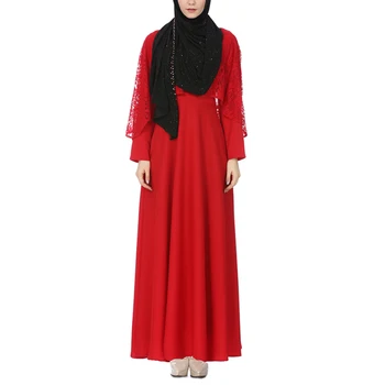 

Muslim Party Robe Gown Long Dress Charming Women Birthday Party Wrap Hui Malay Robes and Lace Evening Party Dress Dresses