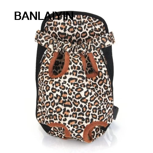 Type Changing Front Backpack Carrier Size XL Canvas For Dog Leopard