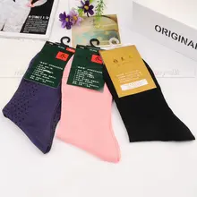 3 пары женских носков из шелка, до середины икры,, черный, коричневый, бежевый, серый, темно-синий, 4 сезона