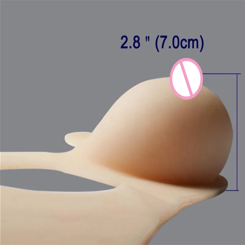 

2019 1200g Realistic Silicone Breast Forms Soft Fake Boobs For Crossdresser Artificial Breasts Skin Drag Queen Transgender Gift