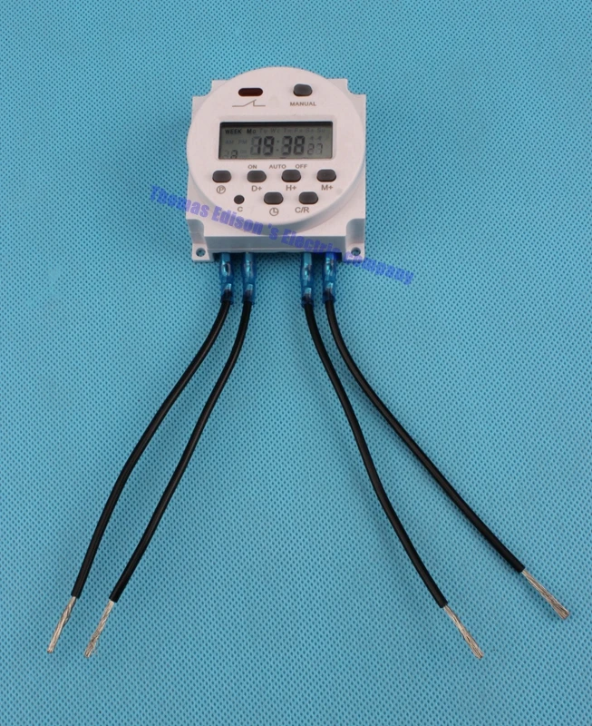 Weekly programmable electronic timer 110v ac 8a to 16a with 4 pieces