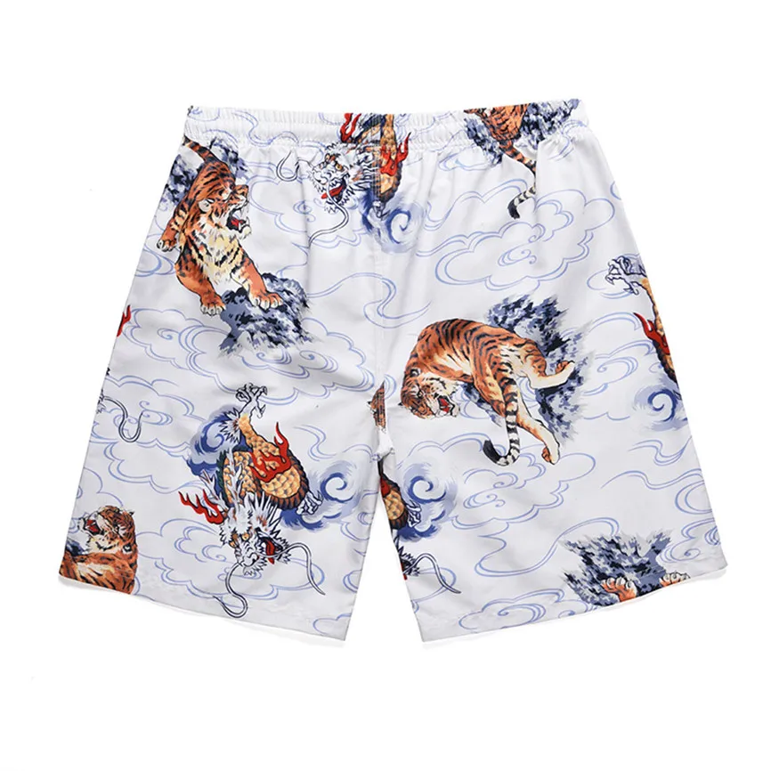 Мужские штаны, хит, новинка, летние, повседневные, модные, мужские, с принтом, пэчворк, для пляжа, для серфинга, свободные, короткие штаны, 5#7
