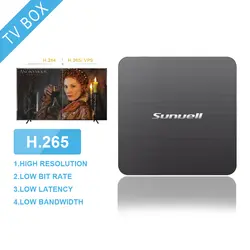 Sunvell H3 ТВ Box Allwinner H3 Android 7,0 ТВ коробке 2 ГБ Оперативная память 16 ГБ Встроенная память DDR3L 2.4g WiFi 100 Мбит/с поддержка 4 К HDMI H.265 Комплект Топ ТВ